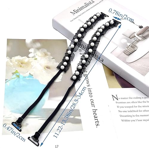 LIANCHEN 3 Pcs 5mm Rechange Femmes Bretelles de Soutien-Gorge Élastiques et 3 Pcs 12mm Réglables Bretelles de Soutien-Gorge Transparentes, Bretelles pour Robe Femmes - Nail Gallerys