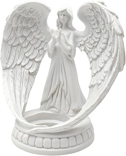 Bougies et Bougies, 5,9 Pouces de bougeoir en Ange priant, Porte-lumière à thé en résine, bougeoirs Uniques décoratifs pour Table Centrale de Table de Mariage à la Maison - Nail Gallerys