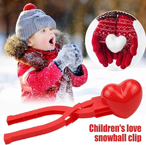 Bexdug Moule à Neige | création Boules Neige Mignons en Forme Coeur d'amour | Moule à Neige pour Tout-Petits Combat en Plein air, Jouets Cadeaux d'hiver - Nail Gallerys
