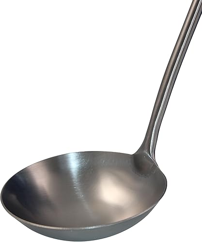 Louche élégante - 50 cm de long - Avec manche en bois - Louche à mousse - Louche à soupe Kazan Kazan Kazan - Louche - Nail Gallerys