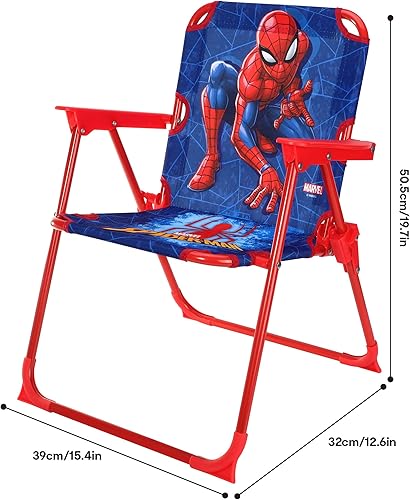 Quickdraw Spiderman Chaise pliante pour enfants Chaise de camping Plage Chaise de jardin réglable Pliable Chaise de terrasse pour enfants Motif super-héros Marvel - Nail Gallerys