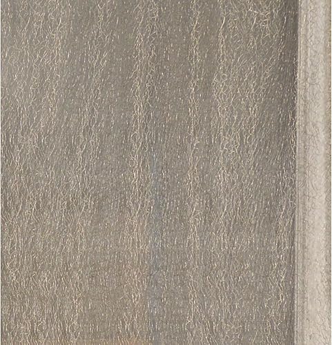Douceur D'interieur - Paire de voilages en Fine résille Polyester Taupe 2x60x160 cm - Nail Gallerys