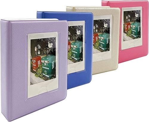 Mini album photo 64 pochettes pour Fujifilm Instax Mini 7s 8 8+ 9 25 26 50s 70 90 Bleu - Nail Gallerys