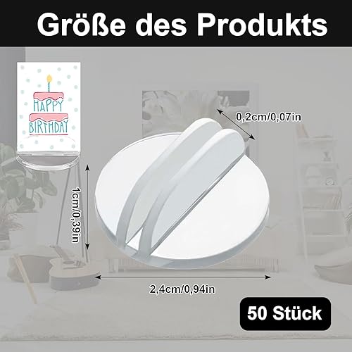 Supports de Cartes à Jouer en Acrylique, 50 Pièces Petit Porte Cartes de Table, Transparent Supports de Cartes, pour les Festivals, les Réunions, à la Maison, Transparent - Nail Gallerys