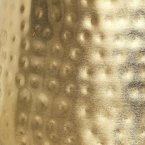 Pot de fleurs en métal martelé doré - Nail Gallerys