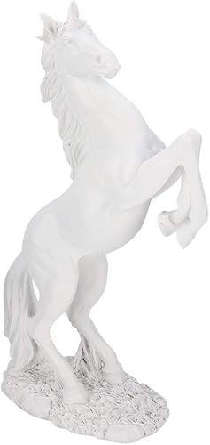 ASHATA Résine Cadeaux Chanceux Statue de Cheval Sculpture, Style européen Cheval Debout Statue, décor de Table Restaurants décor pour la décoration(bs-021 Copper Color) - Nail Gallerys