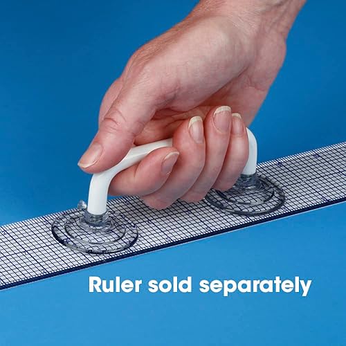 Cottage Mills - Bouton de règle ventouse - Fixation rapide à n'importe quelle règle plate - Lot de 2 - Diamètre 3,8 cm - Caoutchouc industriel - 4,5 pouces - Nail Gallerys