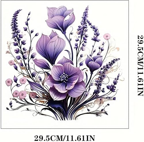 Autocollant élégant pour abattant de toilettes, feuilles de fleurs, feuilles, oiseaux, étanche, pour abattant de toilettes, réservoir de réservoir, autocollant mural pour salle de bain - Nail Gallerys