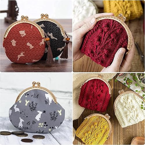 Arc en Métal Cadre Baiser Fermoir Serrure Semi-Circulaire Sac À Main Sac Cadre Fermoir Serrure Fermoirs Craft Cadre pour DIY Porte-Monnaie Faisant 10 Pièces (Doré) - Nail Gallerys