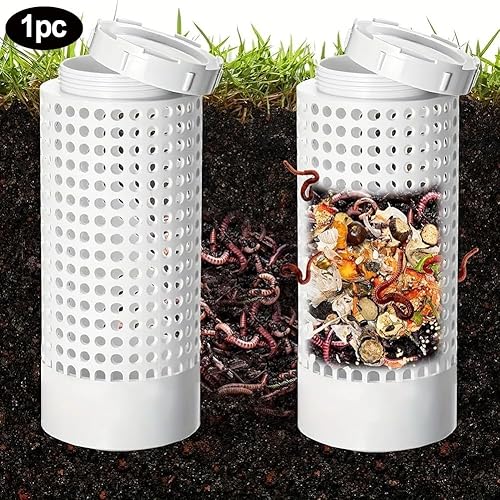 MeevrgR Lot de 3 bacs à compost souterrains pour insectes – Système de compost avec couvercle verrouillable pour déchets de cuisine et déchets de jardin – Pour petits jardins, pots de fleurs et - Nail Gallerys