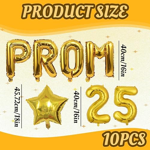 Décorations de bal 2025 - Bannière de ballons en aluminium - Kit de décoration de ballons pour intérieur et extérieur - Fournitures de fête d'anniversaire de mariage - Doré - Nail Gallerys