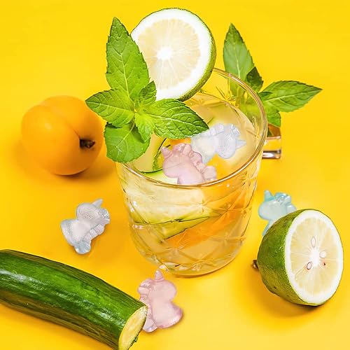 Glaçons Réutilisables, XiXiRan Cube de Glace Réutilisable Plastique, Moule à Glaçon Licorne Colorés pour Boissons, Glace Faciale - Nail Gallerys