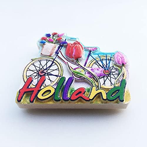 Aimant de réfrigérateur Hollande Pays-Bas - Cadeau souvenir - Décoration de maison ou de cuisine - Collection d'autocollants magnétiques - Nail Gallerys