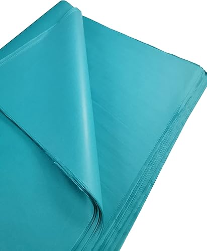 Feuilles de papier de soie bleu turquoise pour emballage de 240 grandes feuilles, papier d'art sans acide, parfaites pour l'emballage cadeau, le stockage, l'emballage, les loisirs créatifs, - Nail Gallerys