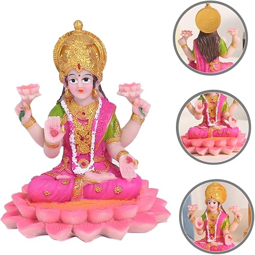 ABOOFAN Figurine De Déesse Résine avec Base Lotus Décoration De Bureau Élégante Et Légère Statue Artisanale pour Intérieur Apaisant - Nail Gallerys