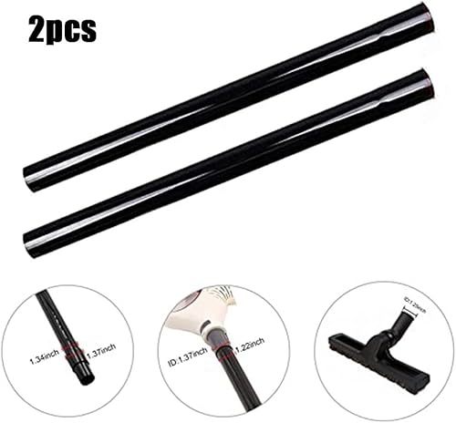 Lot de 2 tubes d'aspiration extensibles en plastique ABS noir de 35 mm de diamètre intérieur pour le nettoyage du sol sans se pencher Compatible avec plusieurs modèles - Nail Gallerys