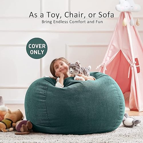 JHLD Housse De Pouf Poire (sans Remplissage), Pouf Poire Adulte Velours Côtelé Extra Large Housse De Pouf Poire en Coton Et Lin Pouf Géant sans Remplissage Lavable Machine-Taupe-70x80 cm - Nail Gallerys