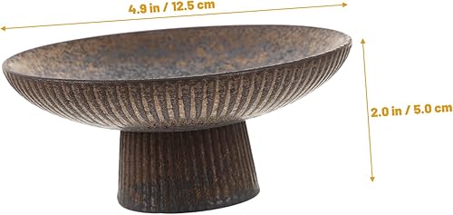 SECFOU Bol De Service À Fruits En Porcelaine Sur Pied Porte-gobelet Plateau À Collation Pour Centre De Table - Nail Gallerys