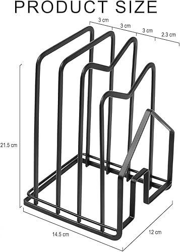 YOYEAH Support pour Planche à Découper et Porte-Couvercle de Casserole, Organisateur de Cuisine, Organisateur de Couvercles Gain de Place (écart de 2-3 cm). - Nail Gallerys