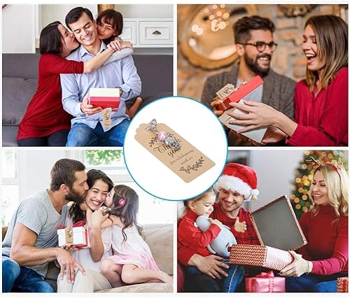 Lot de 20 pendentifs faits à la main avec ange gardien - Étiquettes cadeaux de remerciement faites à la main avec ailes d'ange - Étiquettes suspendues décoratives pour cadeaux, mariage, Saint-Valentin - Nail Gallerys