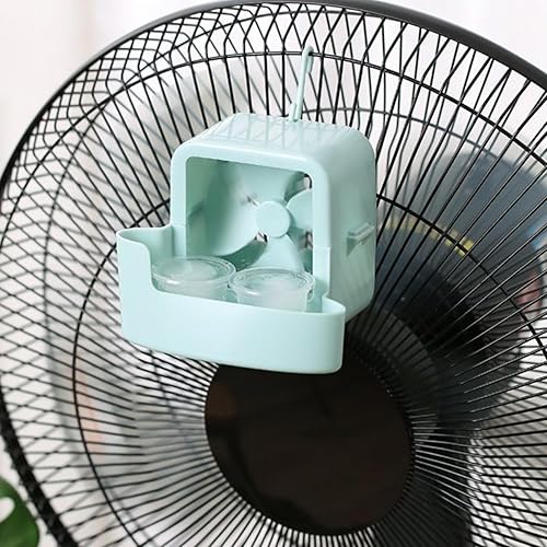 Générique Ventilateur Portable avec Accessoire - Système De Rafraîchissement Glacé - Accessoire Accrochable avec Boîtier à Glace pour Balcon Terrasse Allée Festivals - Nail Gallerys