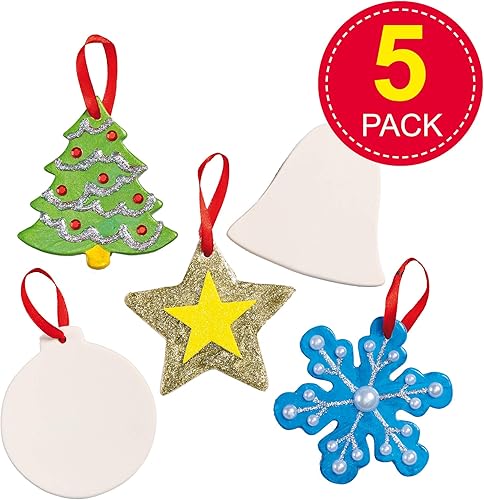 Baker Ross EF925 Décoration en Céramique pour Fête Couleurs Assorties - Nail Gallerys