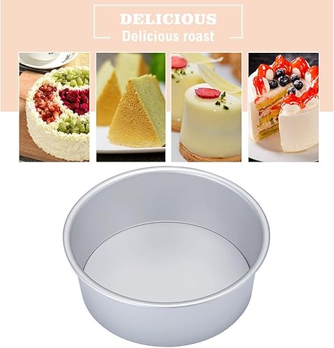 JAWSEU Moule à gâteau rond en aluminium - Outil de cuisson DIY - Convient pour four, autocuiseur, lave-vaisselle - 20,32 cm - Nail Gallerys