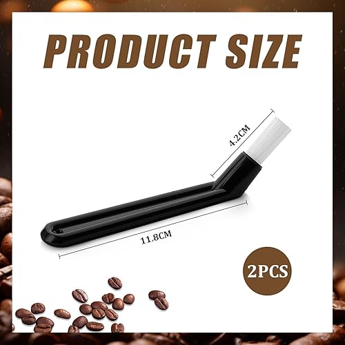 SLAXJNE Brosse De Nettoyage De Machine À Café 2 Pièces, Brosse De Nettoyage De Machine À Expresso, Brosse À Poignée, Brosse De Nettoyage d'angle, Aide Au Nettoyage De Machine À Café - Nail Gallerys