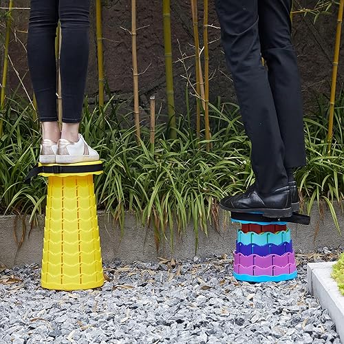 Tabouret Pliant Portable Pratique pour l'Intérieur et Extérieur- Simple d'utilisation (Bleu Nuit) - Nail Gallerys