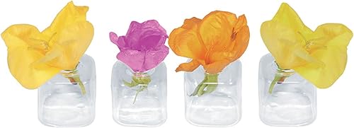 ROTIX Lot de 12 vases de Table en Verre pour Fleurs, décoration de Table de Mariage, Vase à Fleurs - Nail Gallerys