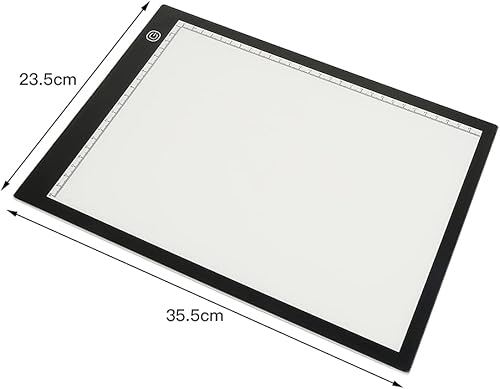 Drumm Tablette lumineuse A3,LED table lumineuse à dessin 5mm,LED Copy light box,Table lumineuse Ultra-mince à luminosité réglable,avec Câble USB pour dessiner,l'esquisse - Nail Gallerys