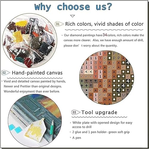 5D Chevaliers Templiers Diamond Painting, Adulte Diy Créatifs Peintures Arts Diamond Painting Avec Accessoires, Strass Point de Croix Cristal Painting pour Wanddekoration Round Drill 40x50cm F3439 - Nail Gallerys