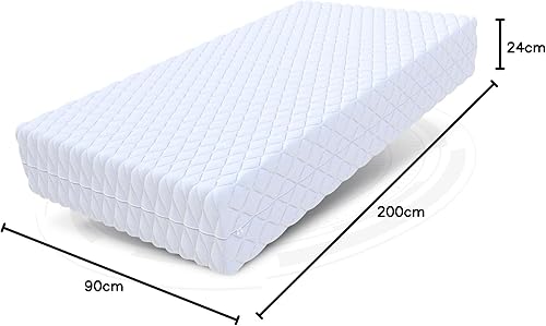FDM Mariner Matelas 120x200 cm Épaisseur 23 cm Matelas à Ressorts Ensachés avec Mousse Fermeté H2 H3 Deux Faces 7 Zones de Confort Housse Lavable Oeko-TEX Hypoallergénique - Nail Gallerys