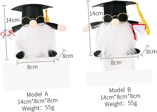 Mobestech 1Pc Poupée De Saison De Remise des Diplômes Jouets Poupées GNOME De Remise des Diplômes en Peluche Poupée Décor GNOME Poupée Ornement GNOME Poupée Décoration Poupée De - Nail Gallerys