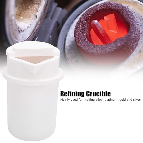 Coupe de creuset de fusion de quartz de 1Kg, torche de four de fonderie avec couvercle, outil de raffinage de fusion pour l'alliage de fusion, le platine, l'or, l'argent, le platine, etc. - Nail Gallerys