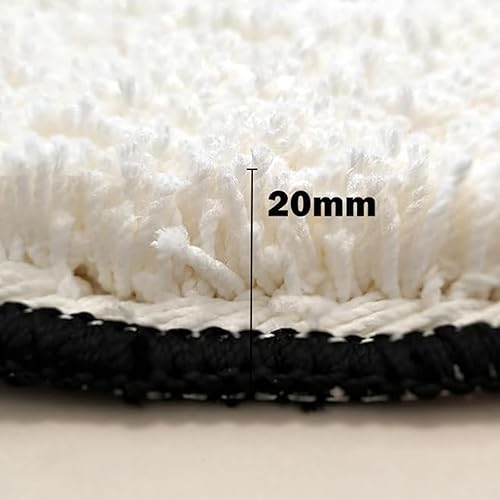 Wokii Tapis Enfant,Tapis Rond à Poils Profonds,Lavable Tapis Décoratif De Football,pour Salon,Chambre à Coucher,Bain,Salle à Manger ou Chambre d'enfant Tapis de Chaise - Nail Gallerys