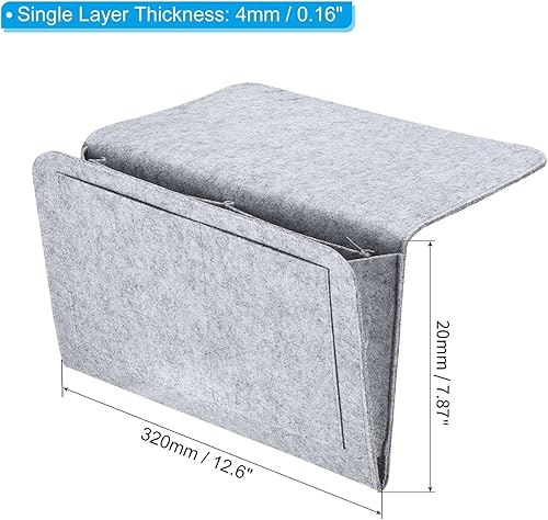 BUKYCAT Bedside Pocket Sac de Rangement Poche de Lit Caddie de Chevet en Feutre, Sac de Chevet à Accrocher, Organisateur de Lit en Feutre à Suspendre pour Chambre Dortoir Canapé Table de Chevet - Nail Gallerys