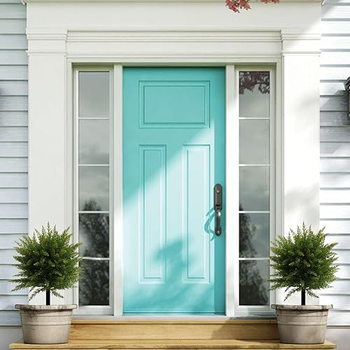 JOYWU Lot de 2 boules de cèdre artificielles pour extérieur - 60 cm - Résistantes aux UV - Avec piquet - Grands arbustes à feuilles persistantes pour porche, jardin, décoration d'intérieur (1 pièce) - Nail Gallerys