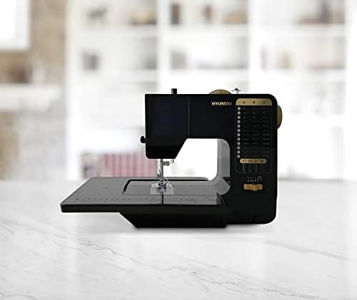 HYUNDAI Machine à Coudre Jazz 38C - kit de couture inclus - 36 points préprogrammés - Eclairage LED - Nail Gallerys