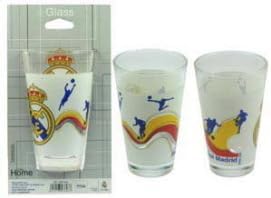 Lot de 2 verres en verre du R. Madrid 350 ml – Verres pour bière, vin, eau... - Nail Gallerys