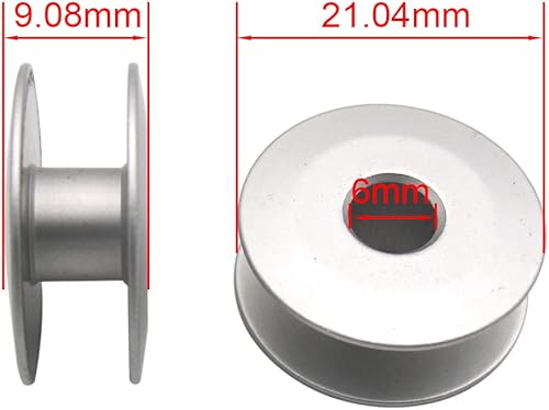 CKPSMS Marque - # KF220530 20pièces L SIZE Bobines en aluminium standard compatibles avec/remplacement pour BARUDAN marque BEAM, BEAT machine à broder - Nail Gallerys