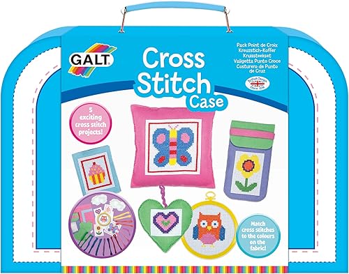 Galt Toys, Cross Stitch Case, Kids' Craft Kits, Ages 7 Years Plus - Nail Gallerys