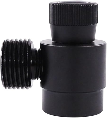 Sudemota Adaptateur de Recharge de Bouteille de CO2, régulateur de Bouteille de gaz fabriqué Maison, Adaptateur M10X1 vers W21.8-14 pour CO2, gaz mélangé, Noir - Nail Gallerys