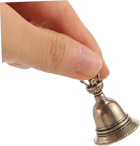 TOPPERFUN 3 Pièces Porte-clés Cloche Charme De Grelot Charmes De Cloche Tibétaine Cloche D'autel Wicca Cloche du Dîner Clochette Rituelle Cloche De Prière Décor Pendentif Laiton La Cloche - Nail Gallerys