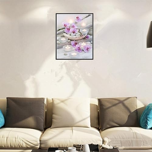 Peinture en Diamant 5D DIY, Koly Broderie de Diamants Point de Croix en Résine Décoration de Maison Salon Chambre Diamond Painting Kits complets Décoration de Noël (30 * 35cm) - Nail Gallerys