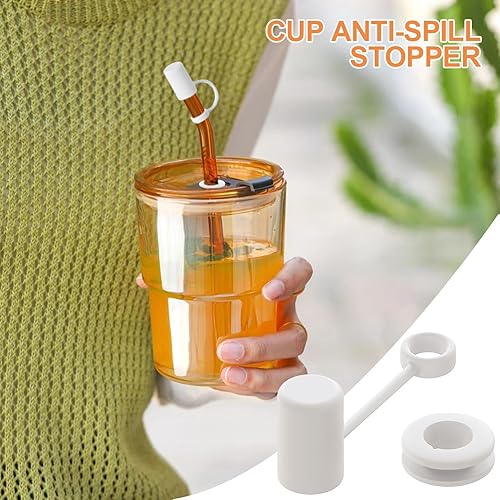Wpsagek Bouchon de fuite de tasse d'eau, bouchon de fuite pour bouteille d'eau - Couvercle en silicone pour bouchon anti-déversement - Couvercle de paille anti-déversement, accessoires pour gobelets, - Nail Gallerys