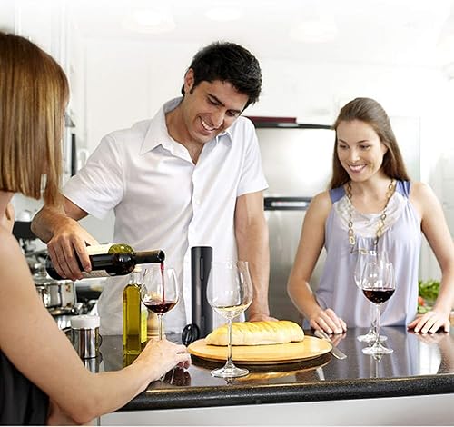 Ouvre-bouteille électrique avec câble de charge USB, coupe-capsule, bouchon de bouteille de vin et bec verseur - pour la maison, le restaurant, les fêtes, comme cadeau pour la famille - Nail Gallerys