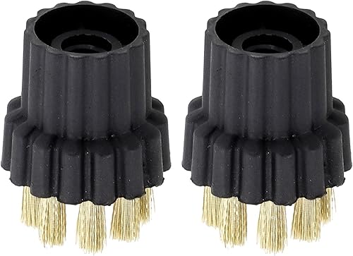 Honseadek Lot de 2 têtes de brosse de rechange en laiton pour nettoyeur vapeur - Nail Gallerys