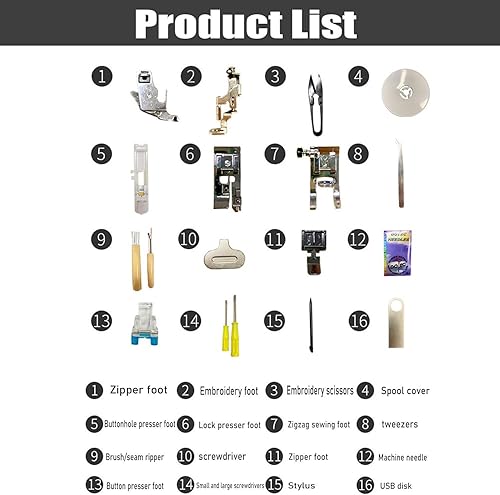 Machine à Broder électrique,Machine à Coudre Automatique avec Zone Broderie De 4' X 9,2' Et écran Tactile LCD,114 Motifs Intégrés - Nail Gallerys