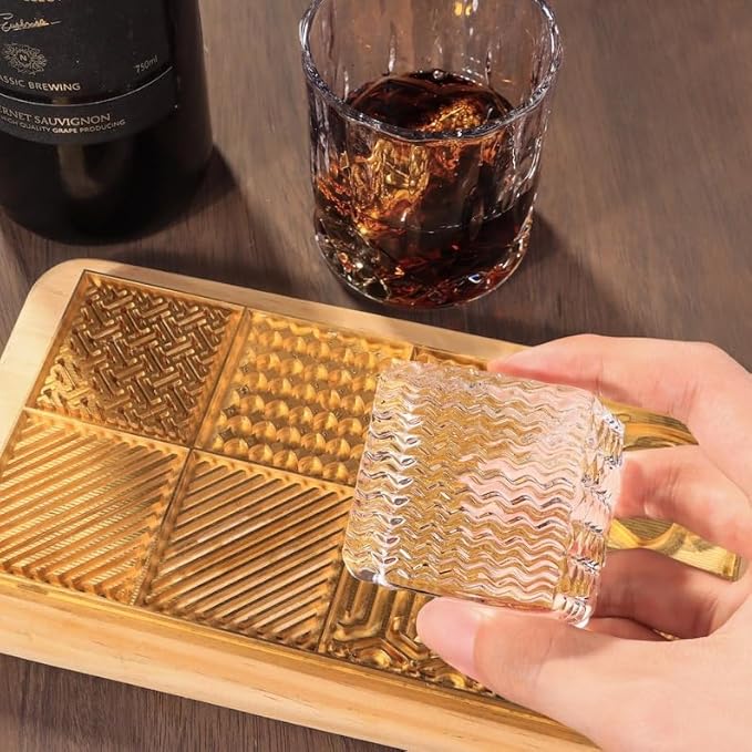 Moule en laiton pour glace - Tampon de marque Ice Cubes, plateau en laiton avec logo personnalisé, tampons pour cocktails, cadeaux personnalisés pour lui - Nail Gallerys